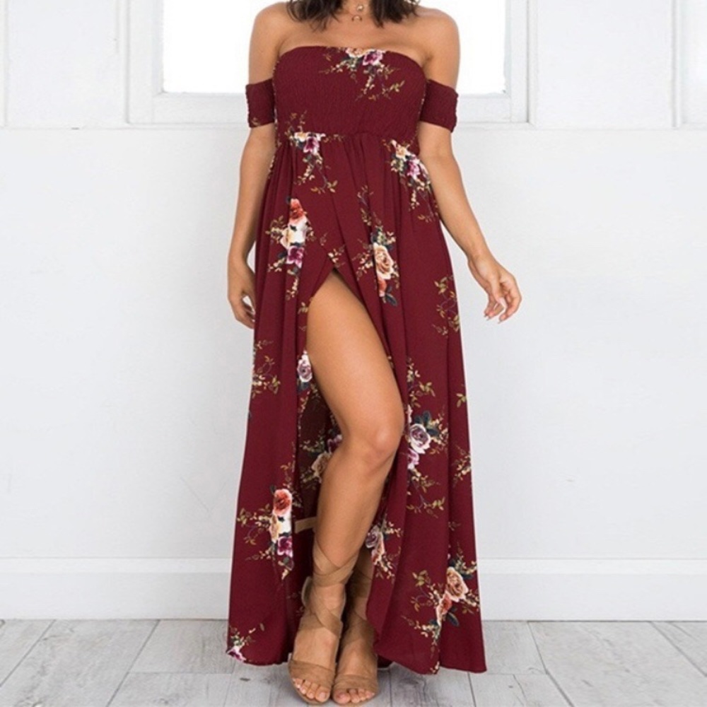Sexy Off the shoulder Maxi Dress!